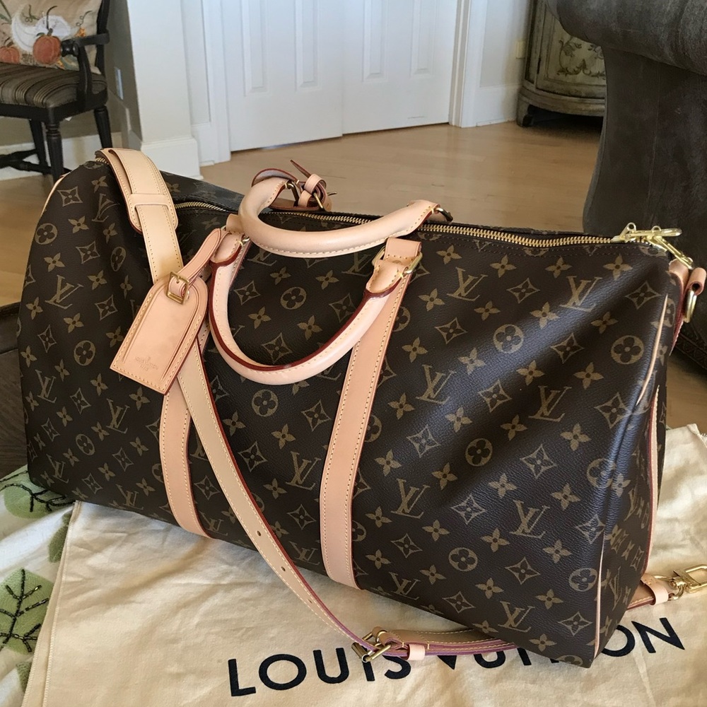 Like New Louis Vuitton Keepall 50 Bandolier w/receipt